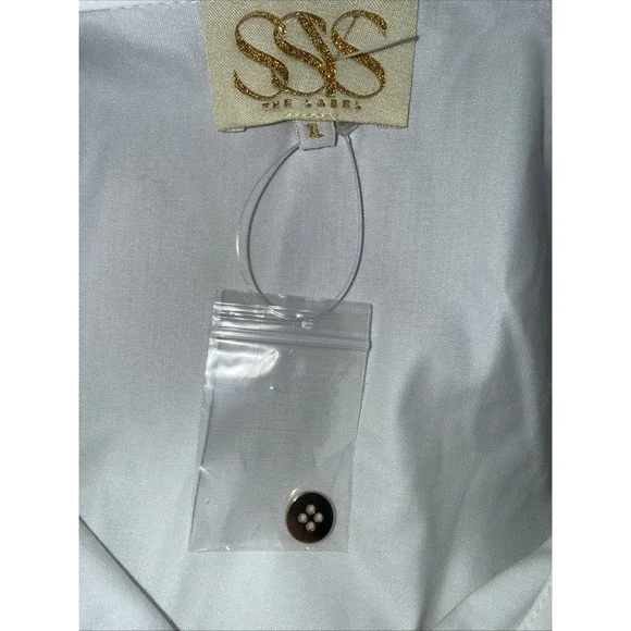 Ssys The Label NWOT Xl White Poplin Undershirt - Picture 4 of 5